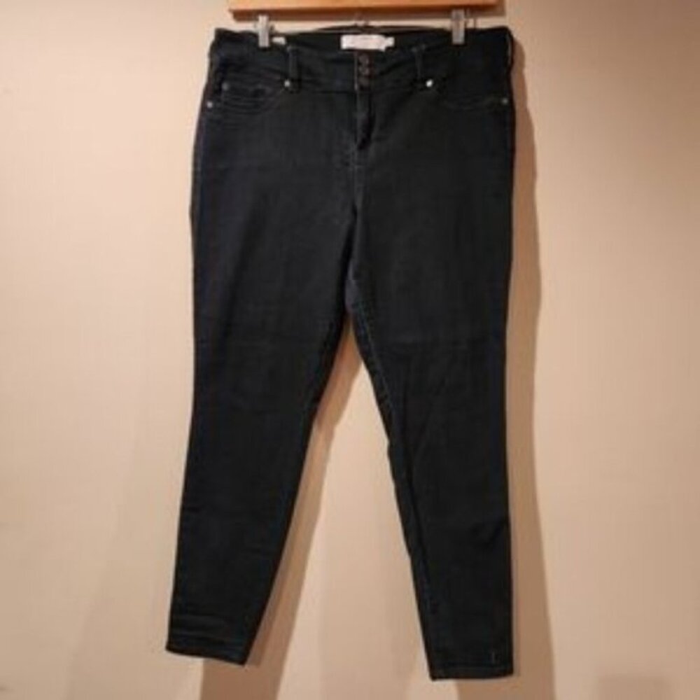 TORRID jegging dark wash skinny denim high rise jeans size 20T tall - Picture 5 of 9